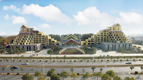 锦绣明珠项目正对面为衡阳唯一一家五星级酒店—林隐假日大